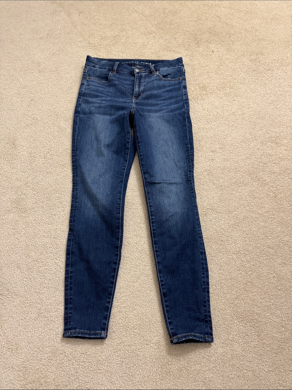 American Eagle Outfitters Women's Dark Blue Skinny Jeans